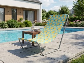 Sezlong de plaja pliabil SAND LEMON, colorat