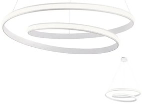 Redo 01-1890 - Lustră LED TORSION, reglabilă (dimmabilă), suspendată pe cablu, LED/35W/230V, Ø 75 cm, albă