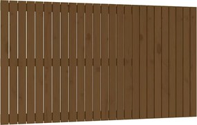 vidaXL Tăblie de pat pentru perete, maro miere, 159,5x3x90 cm