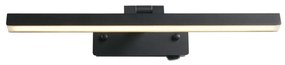 Aplica de perete LED pentru oglinda sau tablou Corfu negru