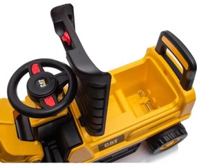 Încărcător frontal fără pedale pentru copii CAT galben/negru