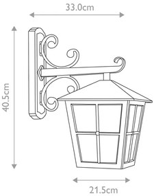 Aplică de exterior CANTERBURY 1xE27/100W/230V IP43 Elstead
