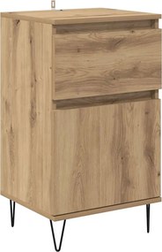 vidaXL Bufet cu sertar stejar artizanal 35 x 40 x 70 cm Lemn compozit
