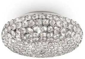 Plafonieră LED de cristal Ideal Lux KING 5xG9/3W/230V d. 38 cm crom