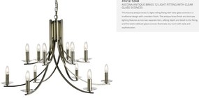 Lustra moderna casa scarii design alama Ascona 12L 41612-12AB SRT