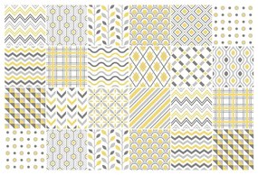 Set 24 autocolante Ambiance Scandinavian Tiles Stockholm, 10 x 10 cm