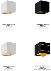 Aplica de perete ambientala design modern Transfer II negru/auriu