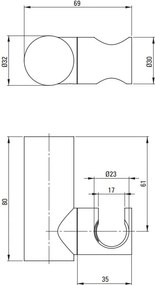 Arnika set - para de dus, furtun si suport de dus finisaj crom