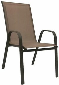 Set 4 bucati scaune de gradina TAVERNO maro/negru