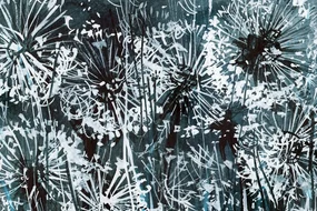 Tablou păpădie cu elemente abstracte