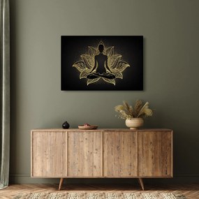 Tablou - Silueta într-o floare de lotus (90x60 cm)