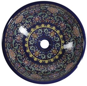 Sapho - Lavoar pe blat PRIORI Ø 41 cm, ceramică/multicolor