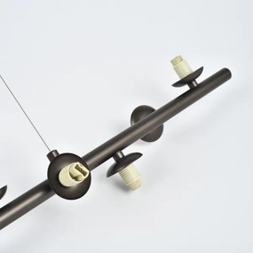 Brilagi - Candelabru LED suspendat pe cablu MILLA 10xG9/3W/230V maro/maro fumuriu