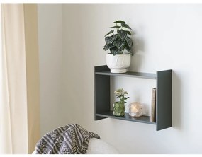 Raft de perete Bamberg verde, 50x14,5x35 cm