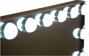 Oglindă de perete cu led/cu raft 55x43 cm Hollywood – Mauro Ferretti