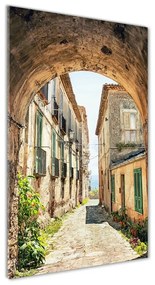 Tablou sticlă străzile italiene