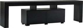 Comoda TV ENCLAVE, negru, PAL, 180x32x50 cm