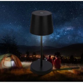 Lampă LED dimabilă de masă Briloner 7423015 LED/2,6W/5V IP44 negru