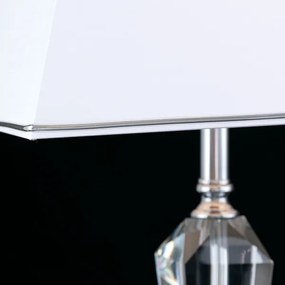 Orion LA 4-1201 - Lampă de cristal de masă VERONIQUE 1xE27/60W/230V alb/crom