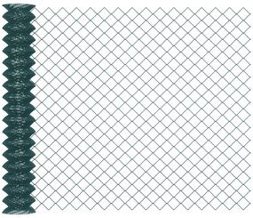 Outsunny Plasă de Împrejmuire din Oțel Plastifiat Verde, Ideală pentru Grădini și Spații Exterioare, 25x1.7m | Aosom Romania