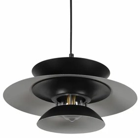 Lustră pe cablu BERIT 1xE27/20W/230V negru