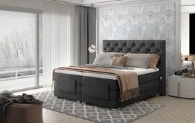 Pat tapitat, boxspring, cu reglaj electric, 180x200 cm, Clover 181, Eltap (Culoare: Bej - Dora 21)