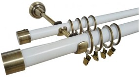 Galerie dubla DOP - 25/19 - alb/aur antic (Alege marime: 140 cm)