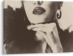 Tablou - Vintage, poza unei femei (70x50 cm)