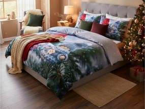 Lenjerie de pat din bumbac 3D MINI JOY CHRISTMAS gri, 100% bumbac Dimensiune lenjerie de pat: 70 x 90 cm | 140 x 200 cm