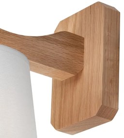 Aplică ANDREA 1xE27/60W/230V stejar/albă