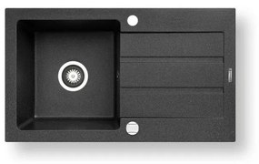 Chiuvetă de bucătărie Pyramis 70006801 NEXT 76x44 cm granit/negru