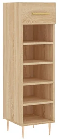 829663 vidaXL Dulap de pantofi stejar Sonoma 30x35x105 cm lemn prelucrat