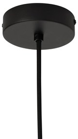 Lampă pandantiv Japandi neagră cu bambus - Kea