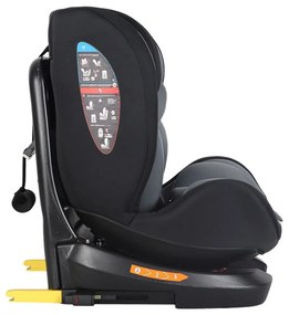 Scaun Auto cu Isofix NOVOKIDS™ Safety Seat 6000, Cu rotire 360 grade, 0-36 kg, Tetiera reglabila pe inaltime, Omologare R-129 i-Size, Transformabil