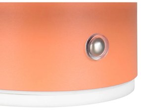 Aplică de perete portocalie LED cu USB Davey – Trio