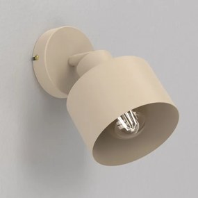 Aplică de perete cu spot PARKLA 1xE27/15W/230V, bej