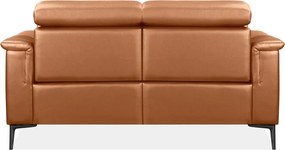 Canapea maro cu tapițerie din imitație de piele 160 cm Lund – Støraa