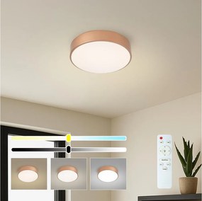 Brilagi - Plafonieră LED reglabilă POOL LED/24W/230V Ø 20 cm bronză +telecomandă