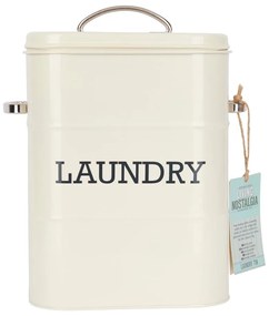 Cutie metalică pentru detergent pudră Kitchen Craft Living Nostalgia, crem