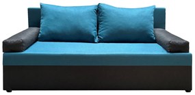 Canapea extensibila Odessa 185x85x80 cm, cu lada de depozitare, Blue/Antracit