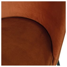 Scaune de dining cărămizii 2 buc. din catifea Vogue – WOOOD