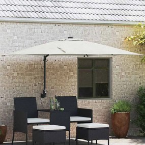 vidaXL Parasol de Grădină Nisipiu 248.5 x 247.5 x 160 cm țesătură