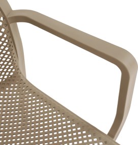 Scaun stivuibil, gri-maro / plastic, FRENIA