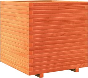 vidaXL Jardinieră de grădină, maro ceruit, 70x70x72 cm, lemn masiv pin