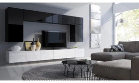Mobilier living Brolani XIII (Negru + Alb). 1104545