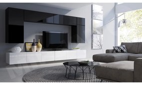 Mobilier living Brolani XIII (Stejar auriu + Alb + lucios Alb) . 1104545