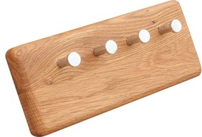 Cuier stejar masiv mic pentru chei Dotti, 5 × 10 × 25 cm