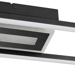 Brilliant-LED RGBW plafonieră cu dimmer BESSON LED/20W/230V 3000-6500K negru + telecomandă