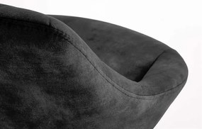 Scaun de bar H102 velvet negru