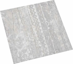 vidaXL Plăci de Pardoseală 55 pcs Gri 5,11 m² PVC
